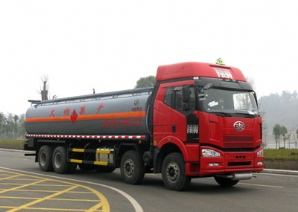 解放锡柴280马力化工液体运输车